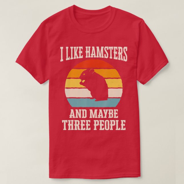 Hamster Syrian Hamster Dwarf Hamster T-Shirt (Design vorne)