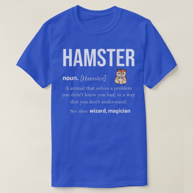 Hamster Tshirt Rodent Guinea Pig Zwarf 711 (Design vorne)