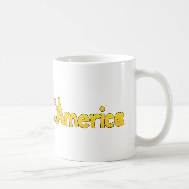 Hamster über Amerika Tasse (Rechts)