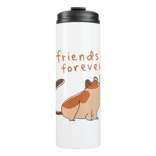 Hamster und Bird Best Friend Thermosbecher (Vorderseite)