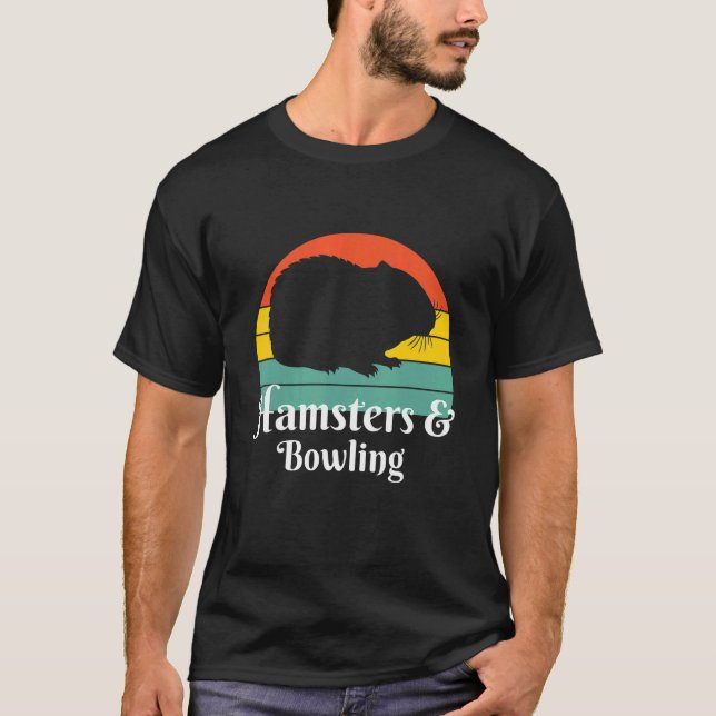 Hamster und Bowling Bowling Player T-Shirt (Vorderseite)