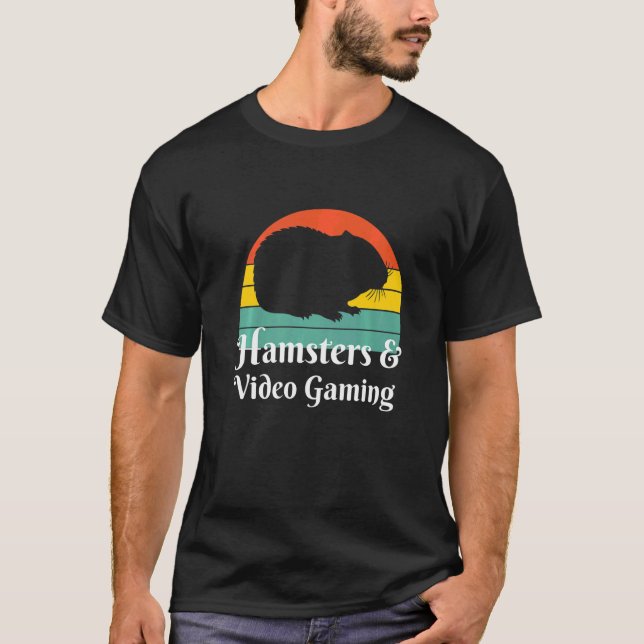 Hamster und Videospiele T-Shirt (Vorderseite)