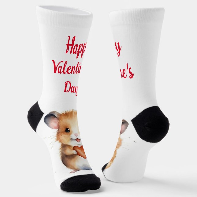 Hamster Valentine Day Crew Socks Socken (Gewinkelt)