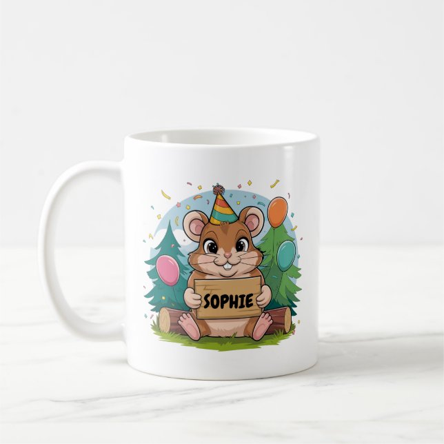 Hamster Verjaardag Kaffeetasse (Links)