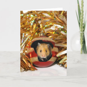 Hamster-Weihnachten Feiertagskarte