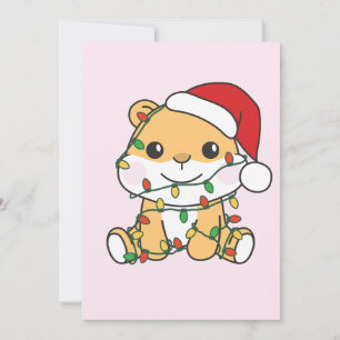 Hamster Weihnachts-Wintertiere Holiday Hamsters Feiertagskarte