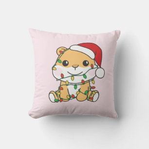 Hamster Weihnachts-Wintertiere Holiday Hamsters Kissen