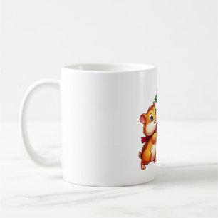 Hamster-Weihnachtsanhänger mit Stechpalmen-Glocke Kaffeetasse