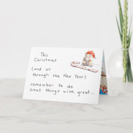 Hamster-Weihnachtskarte Feiertagskarte