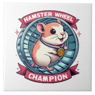 Hamster Wheel Champion Fliese