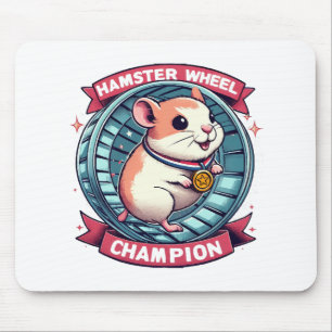 Hamster Wheel Champion Mousepad