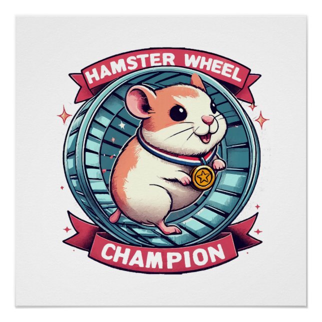 Hamster Wheel Champion Poster (Vorderseite)