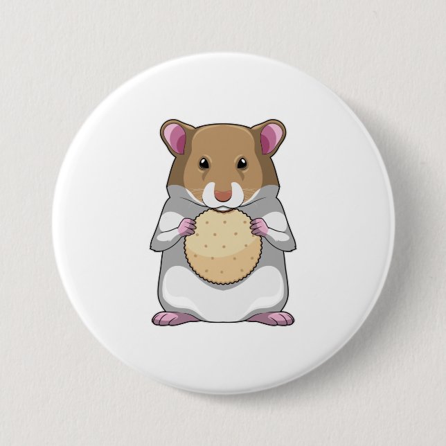 Hamster with Biscuit Button (Vorderseite)