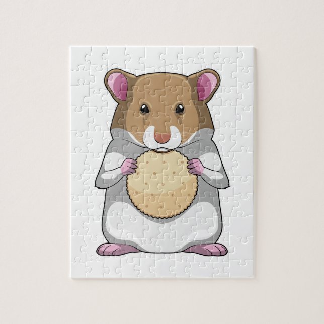 Hamster with Biscuit Puzzle (Vertikal)
