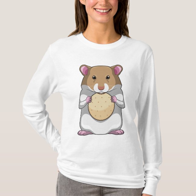 Hamster with Biscuit T-Shirt (Vorderseite)