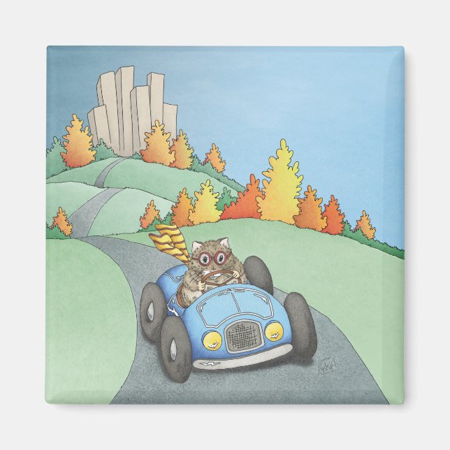 Hamster-Wochenendausflug Magnet (Vorne)