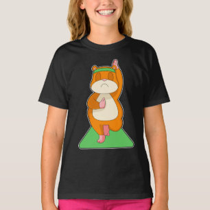 Hamster Yoga Fitness Sports T-Shirt