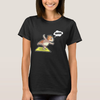 Hamster Yoga-Übungen Sport Gymnastik Ohm Herzschla T-Shirt