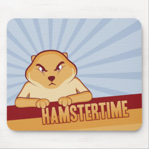 Hamster-Zeit Mousepad - horizontal