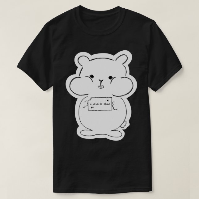 Hamsteraufkleber! T-Shirt (Design vorne)