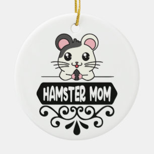 Hamstermama Haustierliebhaber niedlich personalisi Keramik Ornament