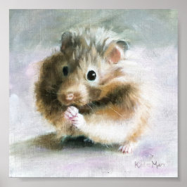Hamsterölmalerei Poster