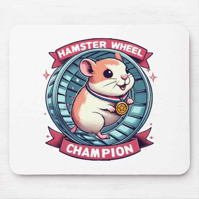 Hamsterrad Champion Mousepad (Vorne)
