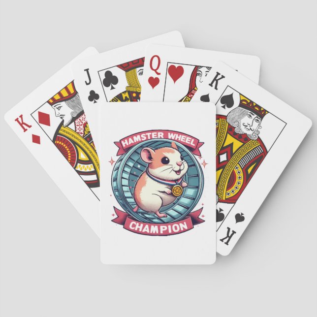Hamsterrad-Champion Spielkarten (Rückseite)