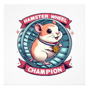 Hamsterrad-Meister Fotodruck