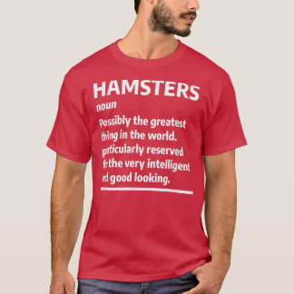 Hamsters Noun Definition Guinea Pig Hamster Lover T-Shirt