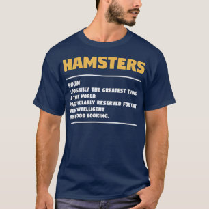 Hamsters Noun Definition Guinea Pig Hamster Lover T-Shirt