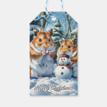 Hamsters und Snowman Weihnachten