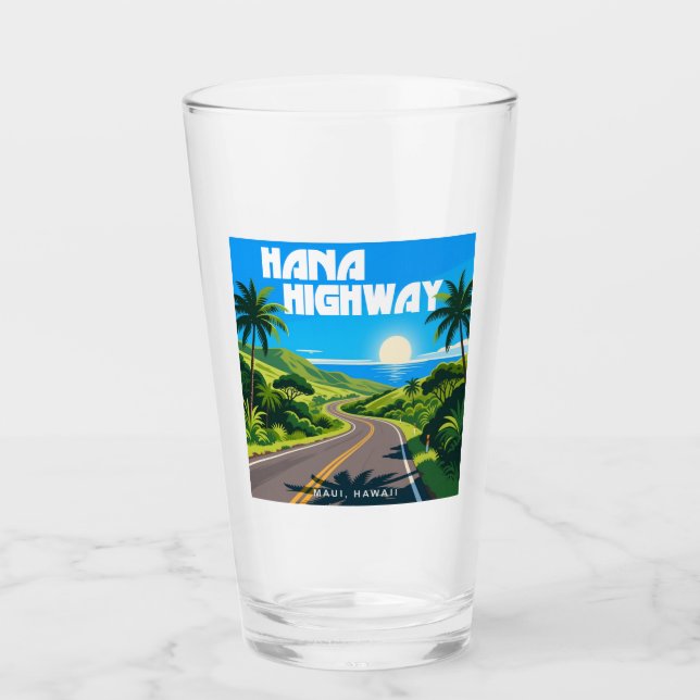 Hana Highway Maui Hawaii Landschaft Glas (Vorderseite)