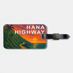 Hana Highway Maui Hawaii Sunset Gepäckanhänger