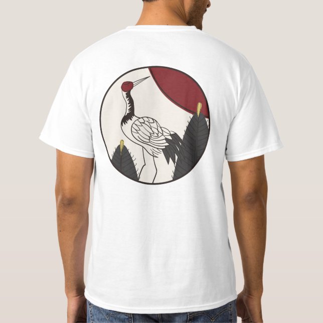 Hanafuda "Matsu-ni-tsuru" T-Shirt (Rückseite)