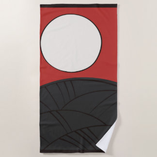 Hanafuda "Susuki-ni-tsuki" Strandtuch