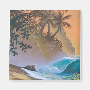 Hanalei Bay Beach Surf Magnet