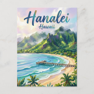 Hanalei Bay Hawaii Postkarte