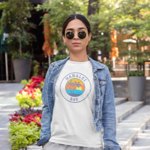 Hanalei Bay, Kauai Faded Classic Style T-Shirt