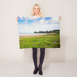 Hanalei Bay, Kauai Hawaii Beach Blume Fleecedecke