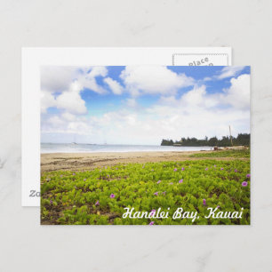 Hanalei Bay, Kauai Hawaii Tropical Beach Scene Postkarte