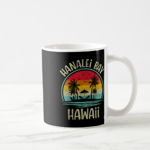 Hanalei, Bay Strand Hawaii Palme Familie Sommer Kaffeetasse