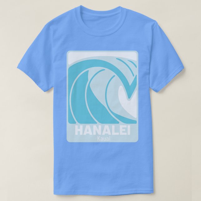 Hanalei Beach Kauai Hawaii Atlantic Ocean HI Crash T-Shirt (Design vorne)