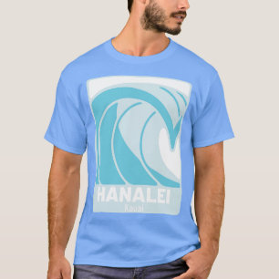 Hanalei Beach Kauai Hawaii Atlantischer Ozean HI A T-Shirt