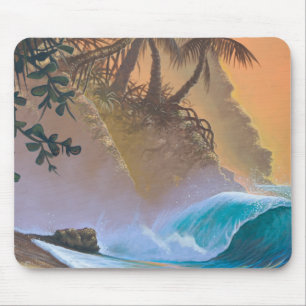 Hanalei Bucht-Strand-Brandung Mousepad