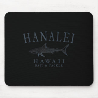 Hanalei Hawaii Hai Retro-Schieferkunst Angeln Tank Mousepad