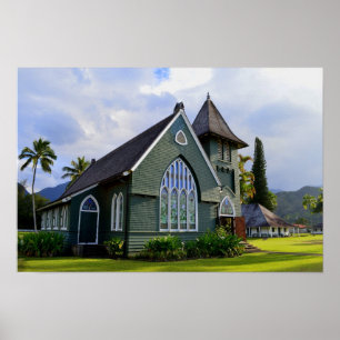 Hanalei, Hawaii, Kirche Poster