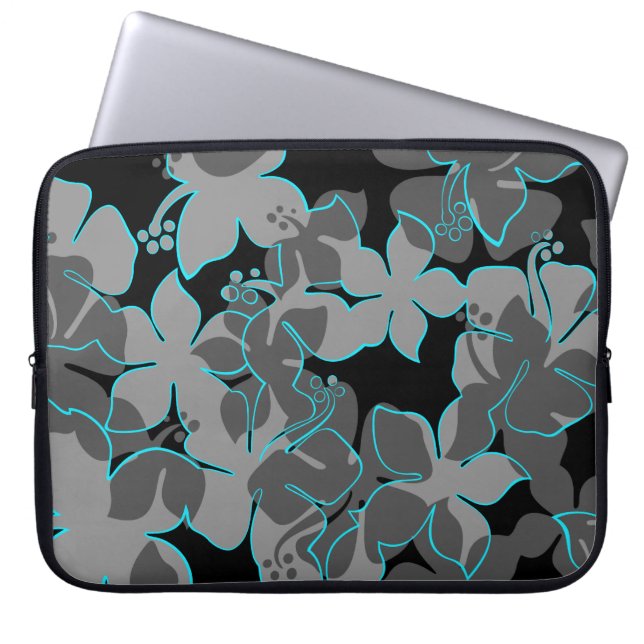 Hanalei Hawaiian Floral Neoprene Wetsuit Laptopschutzhülle (Vorderseite)