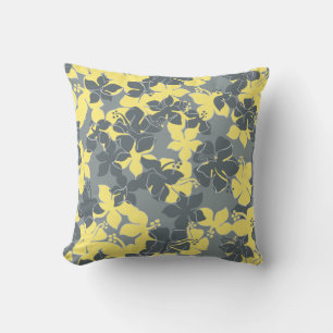 Hanalei Hawaiian Hibiscus Camo Floral Kissen