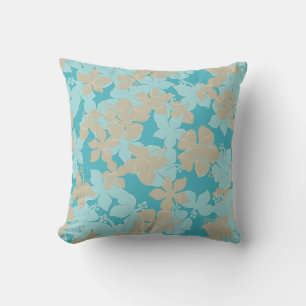 Hanalei Hawaiian Hibiscus Camo Floral Kissen